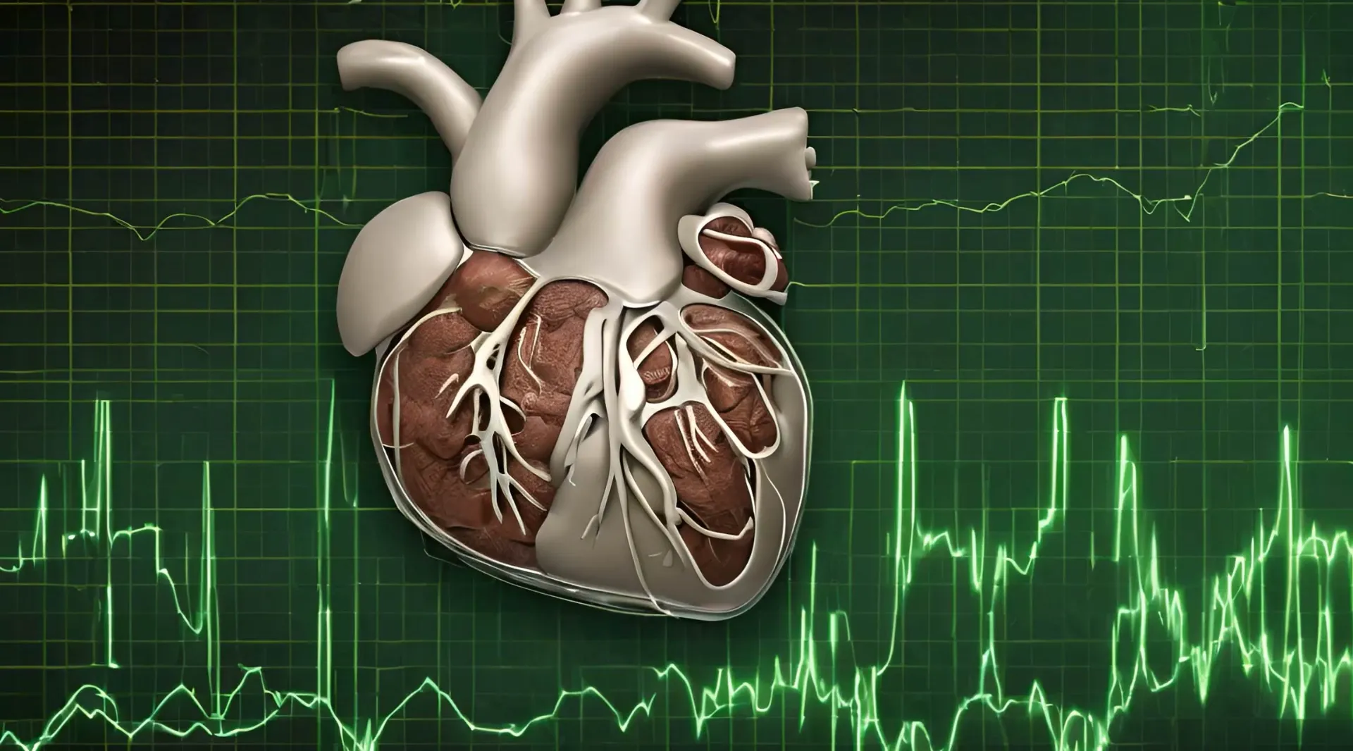 Heart Health ECG Waveform Stock Video